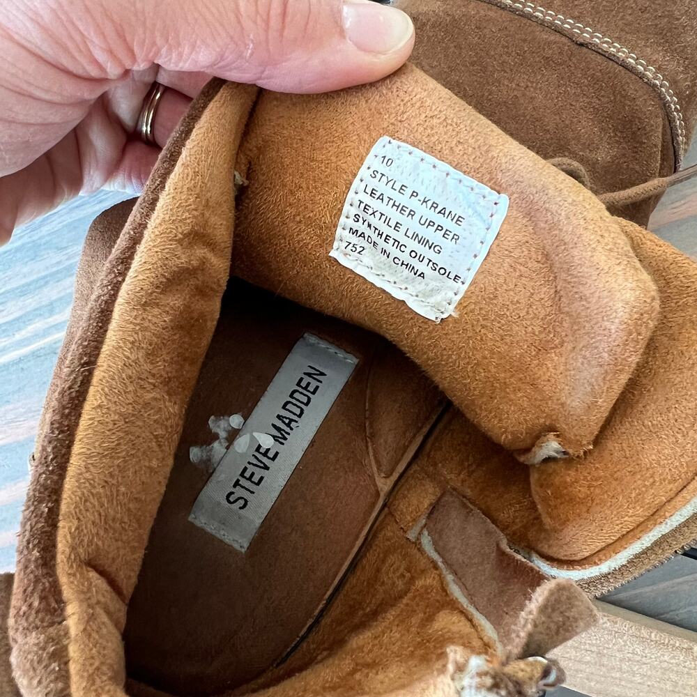 Steve Madden Brown Suede Shoes Men's 10 - Picture 7 of 7